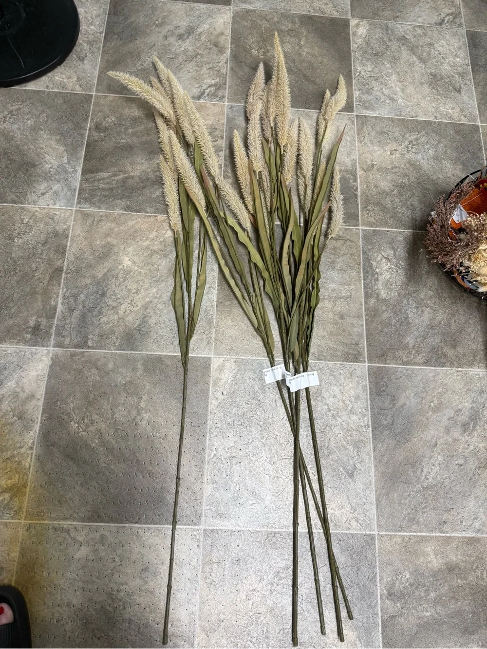 Set of 5/ Decorative Brown Dried Grass Arrangement i- Home Accents